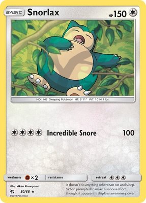 Snorlax, Hidden Fates