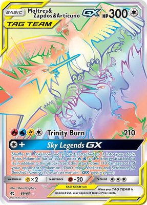 Moltres & Zapdos & Articuno GX (Secret), Hidden Fates
