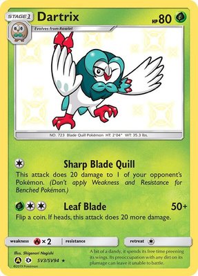Dartrix, Hidden Fates: Shiny Vault