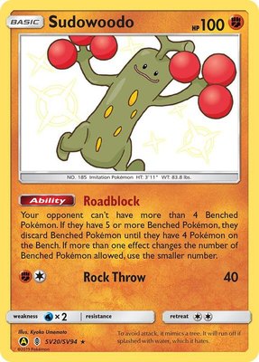 Sudowoodo, Hidden Fates: Shiny Vault