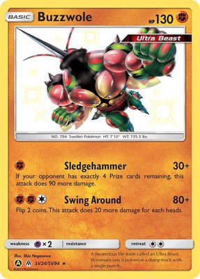 Buzzwole, Hidden Fates: Shiny Vault