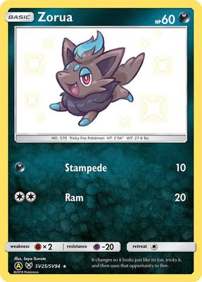 Zorua, Hidden Fates: Shiny Vault