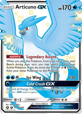Articuno GX, Hidden Fates: Shiny Vault