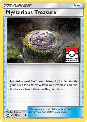 Mysterious Treasure (Pokemon League), League & Championship Cards