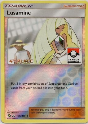Lusamine (League Challenge) [4th Place], League & Championship Cards