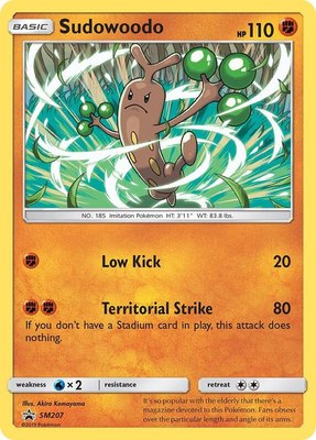 Sudowoodo, SM Promos