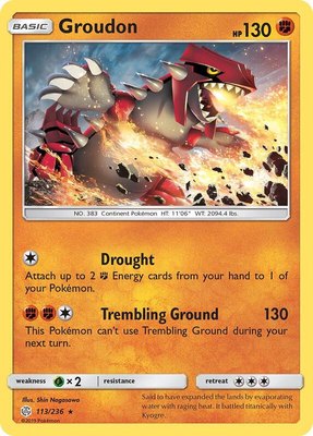 Groudon, SM - Cosmic Eclipse