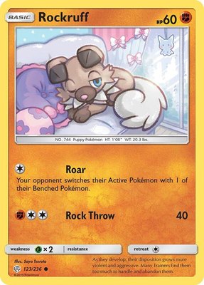 Rockruff, SM - Cosmic Eclipse