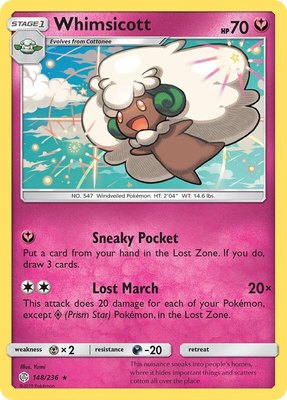 Whimsicott, SM - Cosmic Eclipse