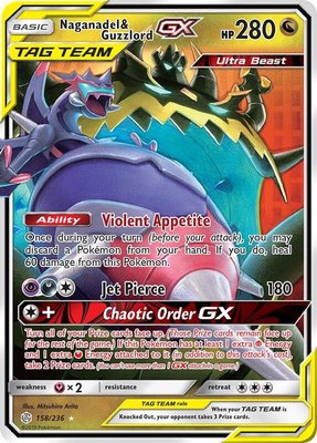 Naganadel & Guzzlord GX, SM - Cosmic Eclipse