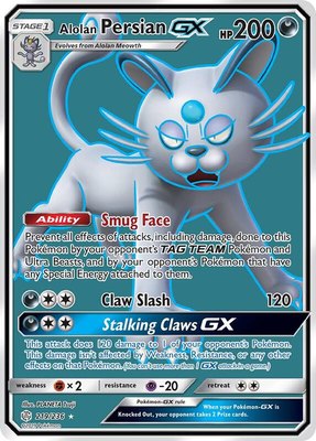 Alolan Persian GX (Full Art), SM - Cosmic Eclipse