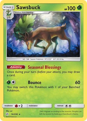 Sawsbuck, SM - Cosmic Eclipse