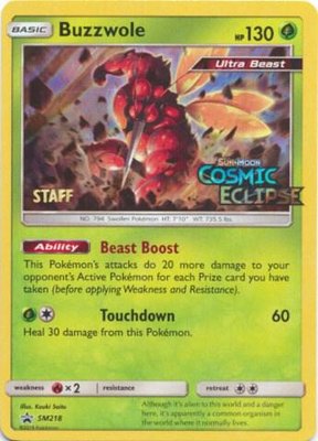 Buzzwole (Prerelease) [Staff], SM Promos