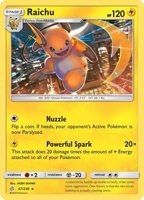 Raichu, SM - Cosmic Eclipse