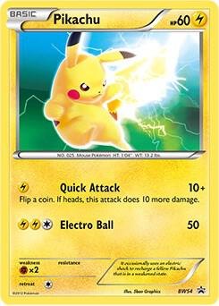 Pikachu, Black and White Promos
