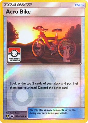 Acro Bike (Pokemon League), League & Championship Cards