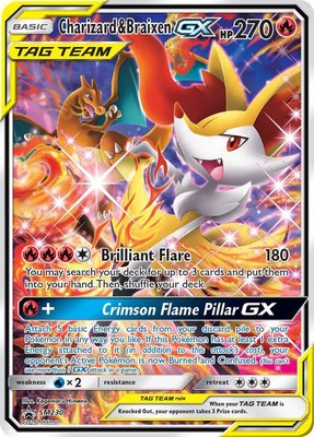 Charizard & Braixen GX (SM Black Star Promo), Jumbo Cards