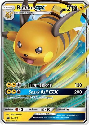 Raichu GX, Jumbo Cards