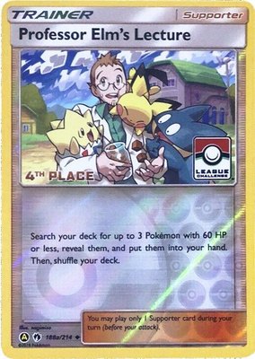 Professor Elm's Lecture (League Challenge) [4th Place], League & Championship Cards