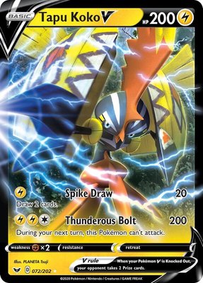 Tapu Koko V, Sword & Shield Base Set