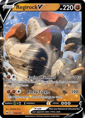 Regirock V, Sword & Shield Base Set
