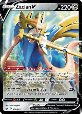 Zacian V, Sword & Shield Base Set