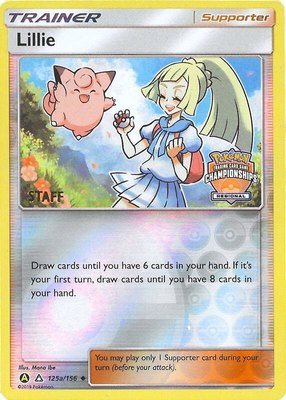 Lillie (Regional Championships) [Staff], League & Championship Cards