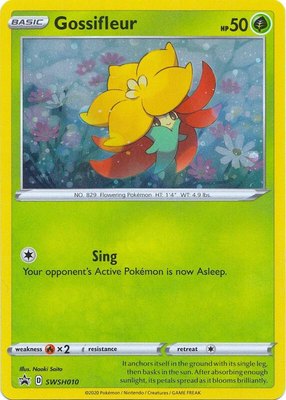 Gossifleur, Sword & Shield Promo Cards