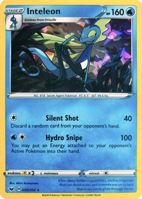 Inteleon (Cracked Ice Holo), Deck Exclusives