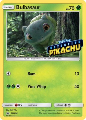 Bulbasaur (Detective Pikachu Stamped), SM Promos