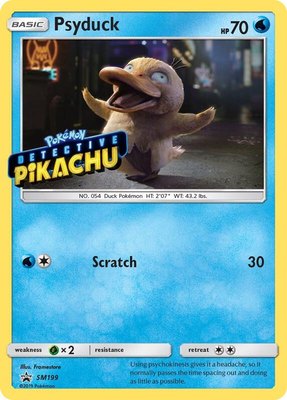 Psyduck (Detective Pikachu Stamped), SM Promos