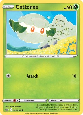 Cottonee, Sword & Shield Base Set