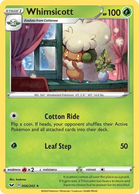 Whimsicott, Sword & Shield Base Set