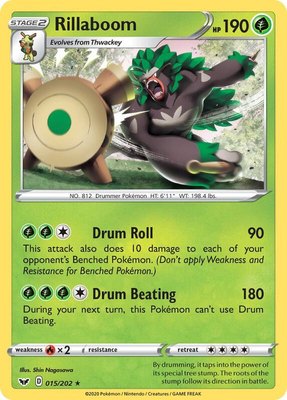 Rillaboom (015), Sword & Shield Base Set