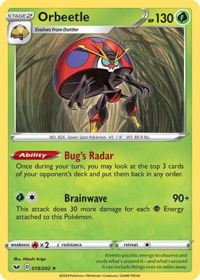 Orbeetle, Sword & Shield Base Set