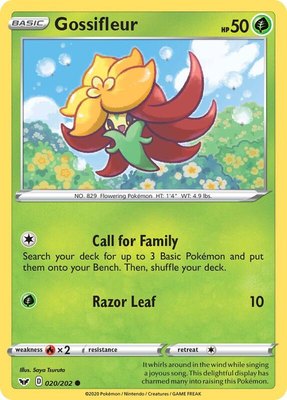 Gossifleur, Sword & Shield Base Set