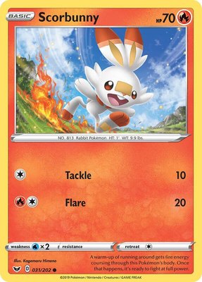 Scorbunny (031), Sword & Shield Base Set