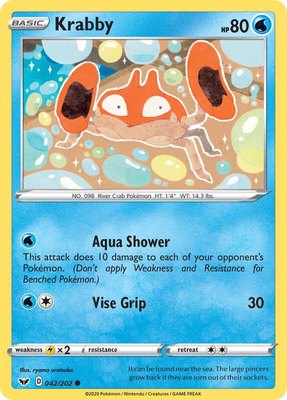 Krabby (042), Sword & Shield Base Set