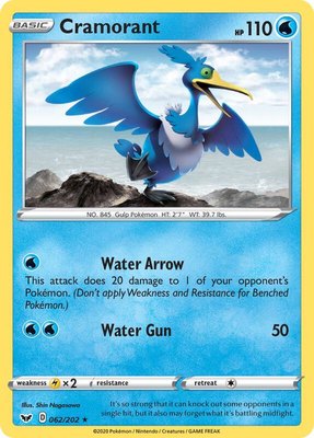 Cramorant, Sword & Shield Base Set