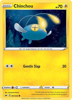 Chinchou (067), Sword & Shield Base Set