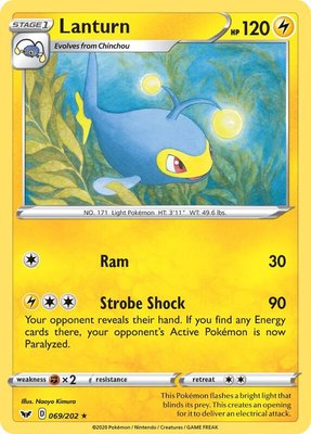 Lanturn, Sword & Shield Base Set