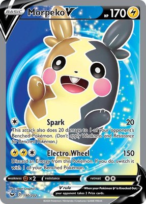 Morpeko V (Full Art), Sword & Shield Base Set