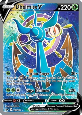 Dhelmise V (Full Art), Sword & Shield Base Set