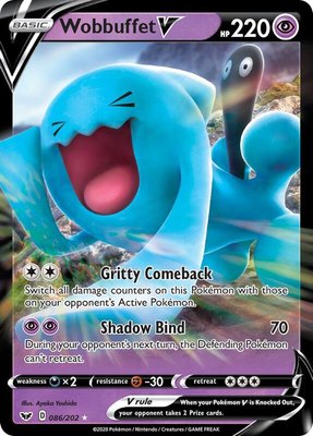 Wobbuffet V, Sword & Shield Base Set