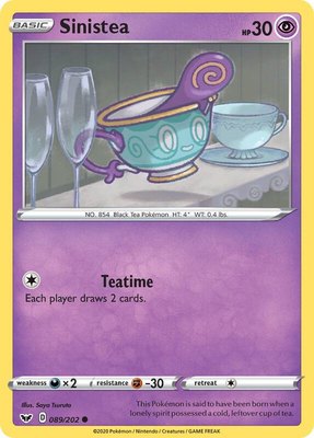 Sinistea, Sword & Shield Base Set