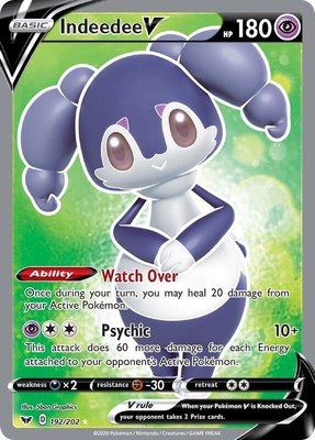 Indeedee V (Full Art), Sword & Shield Base Set