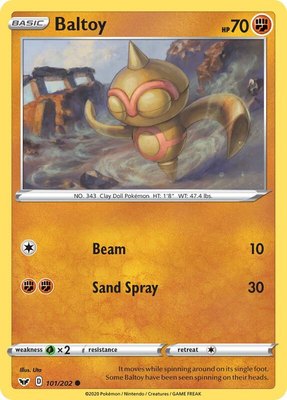 Baltoy (101), Sword & Shield Base Set