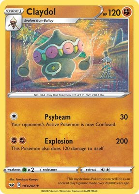 Claydol, Sword & Shield Base Set
