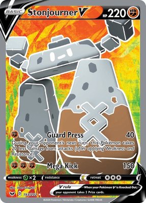 Stonjourner V (Full Art), Sword & Shield Base Set