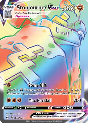 Stonjourner VMAX (Secret), Sword & Shield Base Set